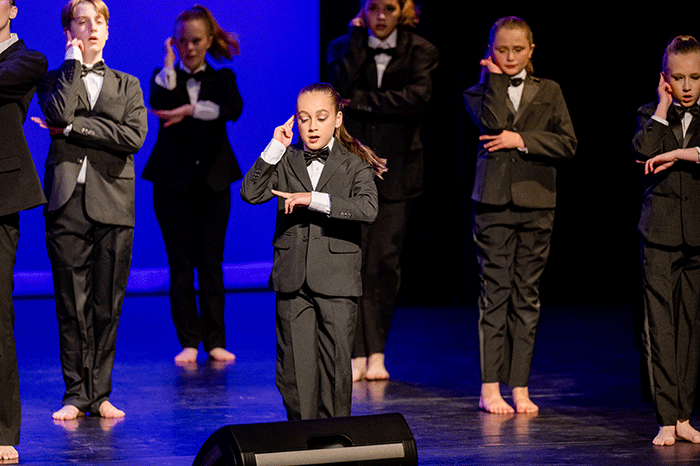 acrobatic dancers on stage